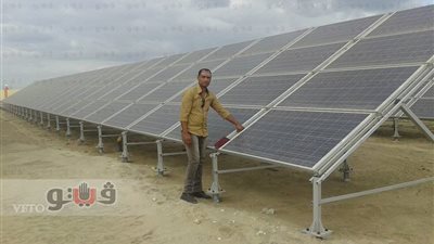 بالصور.. مدينة «جمصة» تعمل بالطاقة الشمسية
