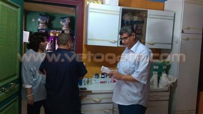 بالصور.. ضبط عيادة بيطرية غير مرخصة ببورسعيد