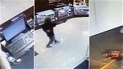 بالفيديو والصور.. شجاعة صاحبة متجر في التصدي للص