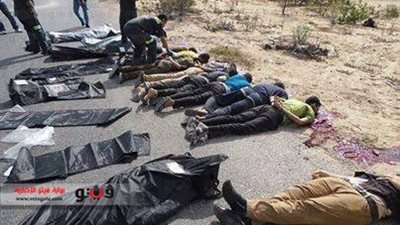 ارتفاع ضحايا حادث الهجوم الإرهابي على جنود الأمن المركزي برفح لـ 25 شهيدا