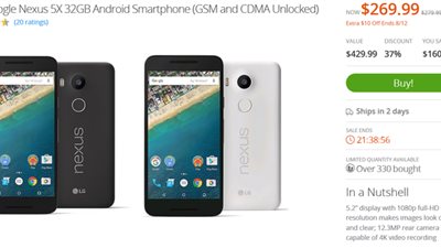 ادفع أقل سعر في هاتف نيكزس 5X عبر Groupon