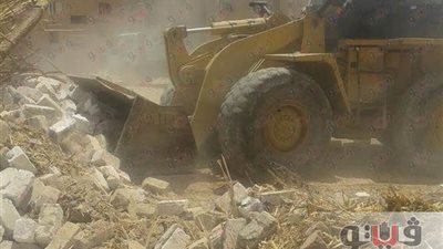 إزالة تعديات على أراضي أملاك الدولة بمركزي الغنايم وأسيوط