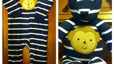 بالصور.. اسعدي طفلك بتحويل ملابس نومه إلى لعبة