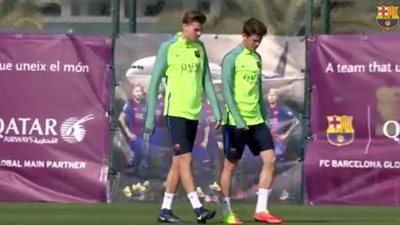 بالفيديو.. تدريبات استشفائية للاعبي برشلونة بعد لقاء خيخون