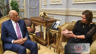 بالصور.. «عبد العال» يلتقي سفيرة لاتفيا