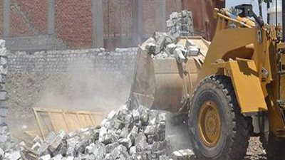 الأمن يزيل عقارات ومبانى مخالفة فى  6 محافظات