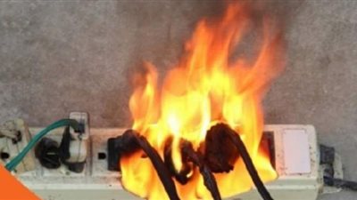 انتداب المعمل الجنائي لمعاينة حريق محطة وقود في مدينة نصر