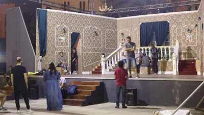 خالد جلال يتفقد اللمسات الأخيرة لافتتاح مسرح ساحة الهناجر