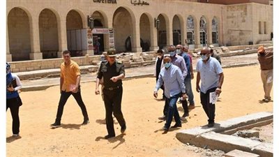 مصطفى وزيري يتفقد مسجد سارية الجبل والمتحف الحربي بمنطقة آثار القلعة