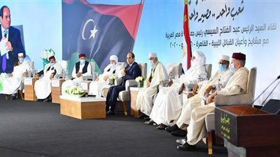 السيسي للقبائل الليبية: لدينا أقوى جيش في المنطقة.. ولن نقف مكتوفي الأيدي في مواجهة أية تهديدات للأمن القومي