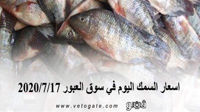 اسعار السمك اليوم في سوق العبور 2020/7/17