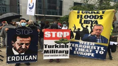 احتجاجات في بروكسل للتنديد بالتدخل التركي في ليبيا | صور