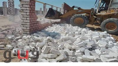 تنفيذ 3 حالات إزالة فورية بالقنطرة غرب في الإسماعيلية