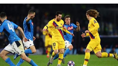 اتجاه لنقل مباراة برشلونة ونابولي خارج إسبانيا