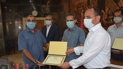 تكريم لجنة المتابعة والعمليات لانتهاء توريد القمح  بالغربية