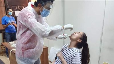 إجراء مسحات كورونا للاعبي منتخب الريشة الطائرة | صور