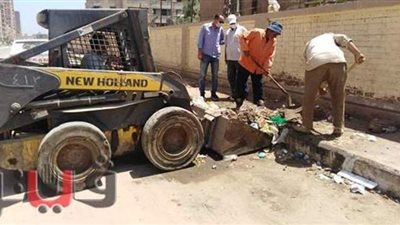 حملات مكثفة لأعمال النظافة والتجميل بحي ثان المحلة الكبرى