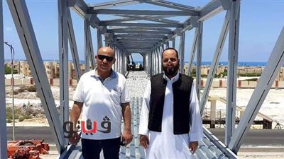 الانتهاء من كوبري الحمام العلوي بالطريق الساحلي