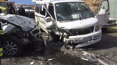 الاستماع لأقوال المصابين في حادث تصادم بطريق البدرشين