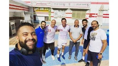 يد الزمالك تتدرب على فترتين