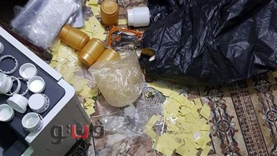 ضبط صيدلية تقوم بتصنيع الأدوية المغشوشة بكفر الزيات | صور