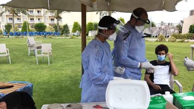 بعد إصابة عمرو جمال.. الطلائع يجري مسحة كورونا بمعسكر  برج العرب 