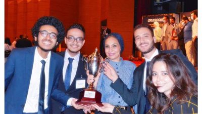 طلاب جامعة مصر للعلوم والتكنولوجيا في صدارة مسابقة منظمة ايناكتس