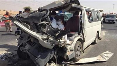 إصابة 5 مواطنين في انقلاب  ميكروباص بالبحيرة