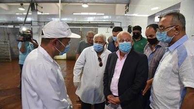 محافظ بورسعيد يتابع استعدادات المجزر لاستقبال أضاحي العيد | صور