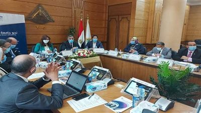 جامعة بنها تستقبل وفدا من مركز الخدمات الإلكترونية والمعرفية