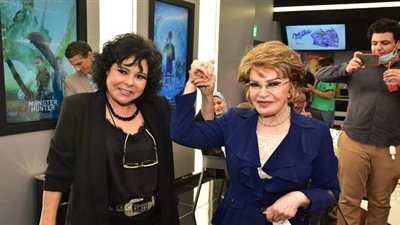 شيماء سيف وشريف رمزي يشاركان إسعاد يونس افتتاح سينما مدينتي | صور