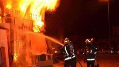 إخماد حريق هائل بداخل عقار سكني في مصر القديمة