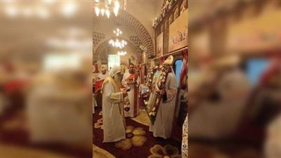 أسقف نجع حمادي يترأس احتفالات عيد دير القديس بضابا
