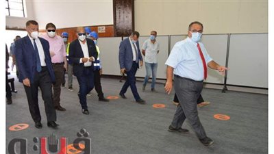 رئيس جامعة عين شمس يتفقد أعمال التطوير بالمدن