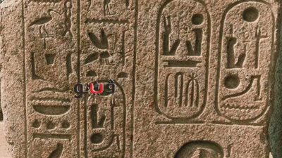 اكتشاف عدد من البلوكات الحجرية المنقوشة والتماثيل الأثرية بميت رهينة