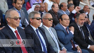بالصور.. محافظ السويس يشهد نهائي دوري مراكز الشباب باستاد بنها