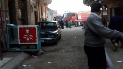 بالصور.. السيطرة على حريق منزل في شبرا الخيمة