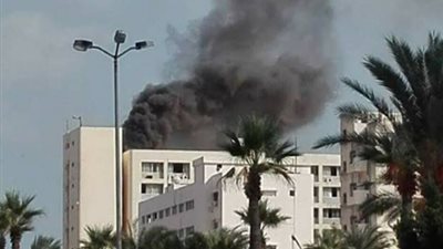 حريق هائل في مجمع مصالح بورسعيد