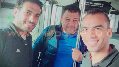 بالصور.. وصول المجموعة الثانية لفريق المقاصة إلى قسنطينة الجزائرية