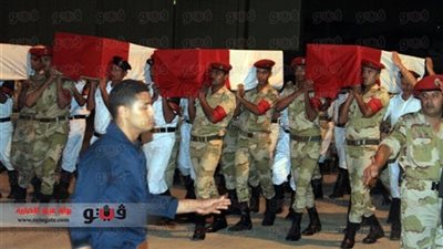 تشييع جثمان شهيد الواجب بقرية منطى فى قليوب