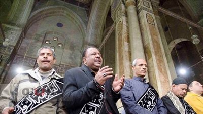 بالصور.. حضرة الطريقة الرفاعية بمسجد الأمام الرفاعي