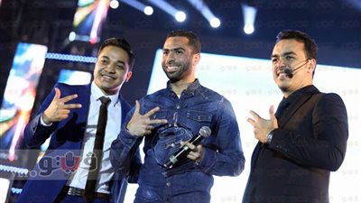 بالصور.. تكريم أحمد فتحي وسامح حسين في حفل  حماقي باستاد القاهرة