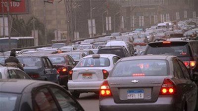 كثافات مرورية أعلى محاور القاهرة والجيزة