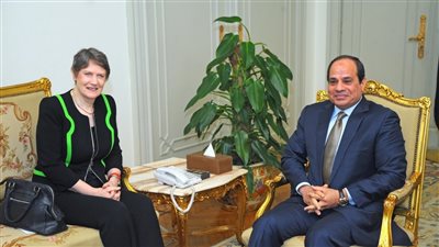 تفاصيل لقاء السيسي ومديرة برنامج الأمم المتحدة الإنمائي.. الرئيس يؤكد حرص مصر على تعزيز علاقات التعاون.. زيادة أنشطته في مصر.. يشيد بمساهمات البرنامج.. يستعرض «رؤية مصر 2030»