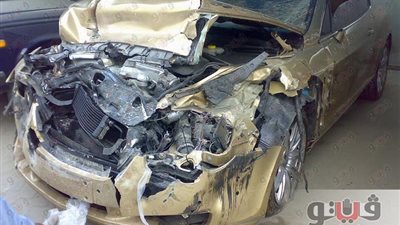 مصرع 5 أشخاص وإصابة 4 في تصادم سيارتين بحلوان