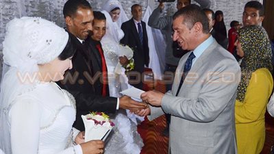 بالصور.. حفل زفاف جماعي للأيتام وتكريم حفظة القرآن بكفر الشيخ