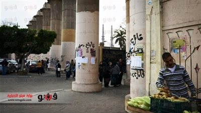 هدوء بجامعة عين شمس وانتظام الامتحانات