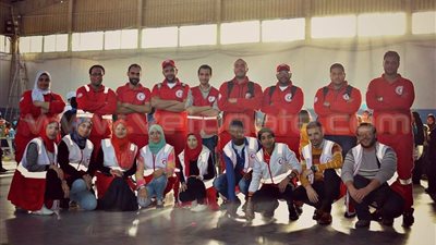 بالصور.. الهلال الأحمر فرع بورسعيد يشارك في «مناورة مصر 3»