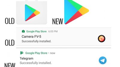 تحديثات في متجر «جوجل بلاي» تغير تصميم الأيقونات