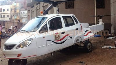 بالصور.. إقلاع أول «توك توك طائر» بالدقهلية خلال 72 ساعة